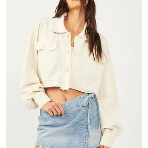 NWT Free People Saturday Shirt Jacket
Color Lazy Bones oversized cropped L